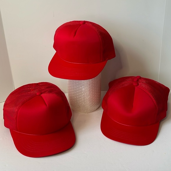 12 TOP HEADWEAR   Blank Trucker Hat - Mens Trucker Hats Foam Mesh Snapback - Picture 1 of 6